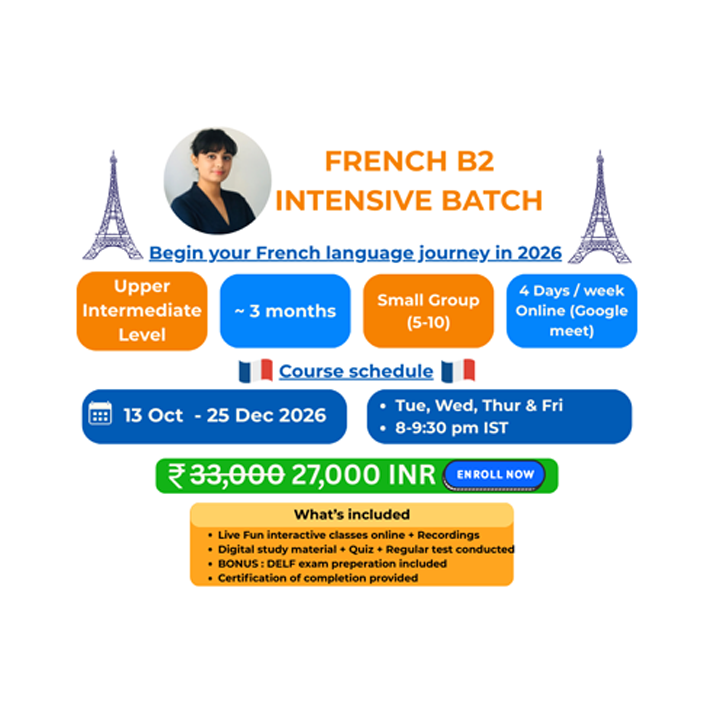 French B2 – Intensive Batch